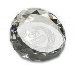 engraved crystal paper weight