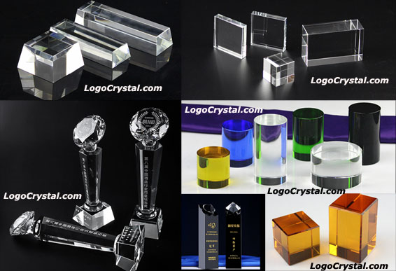 3d cubos de cristal grabados con láser 