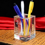 90mm titular de la pluma de cristal óptico con láser personalizado grabado
