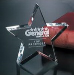 crystal globe award with golfer 3d laser engraving