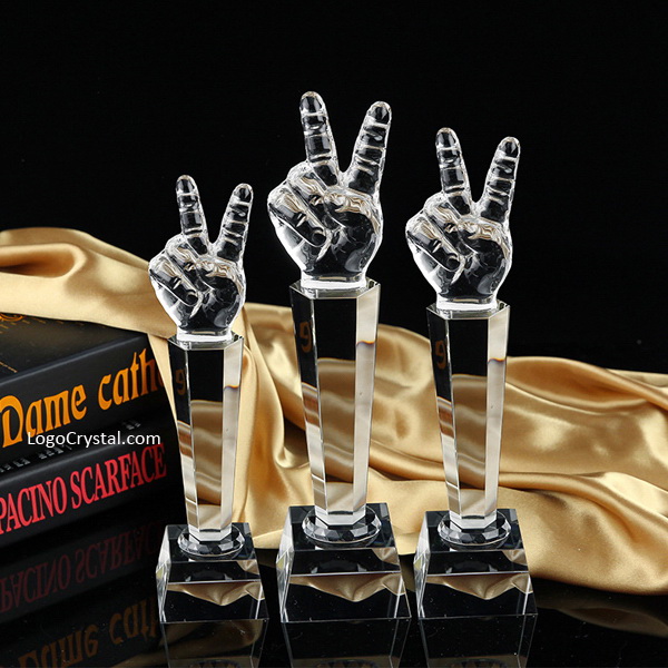 12" Optical Crystal American Voice Trophy Awards, Top Quality Music Vocals Voice Cup Microphone Award