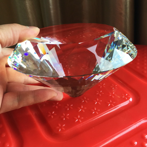Optical Glass Diamond Paperweights.